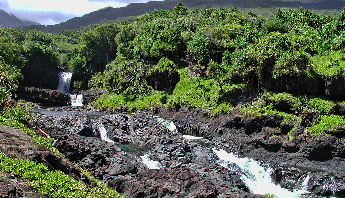 item 5 of Gallery image - View from the bottom on Seven Sacred Pools at Haleakala National Park