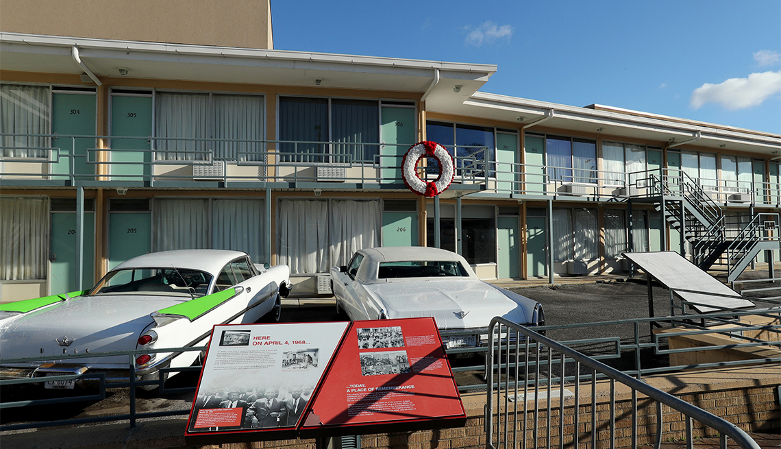 An exterior view of the Lorraine Motel during the National Civil Rights Museum Tour on January 20, 2019 at the National Civil Rights Museum in Memphis, Tennessee