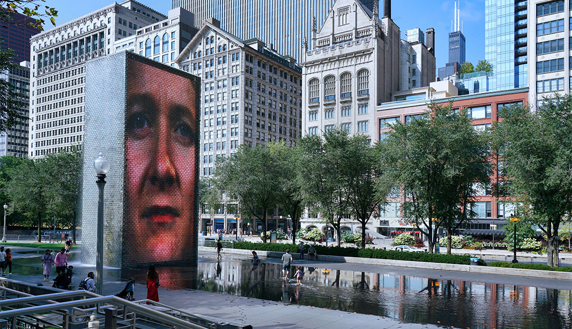 item 4 of Gallery image - The Crown Fountain in Millennium Park on Michigan Avenue