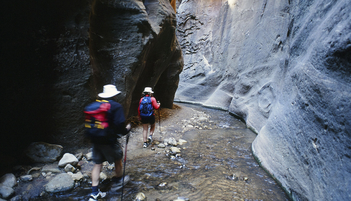 Hikers In Zion National Park, Utah, Best National Parks
