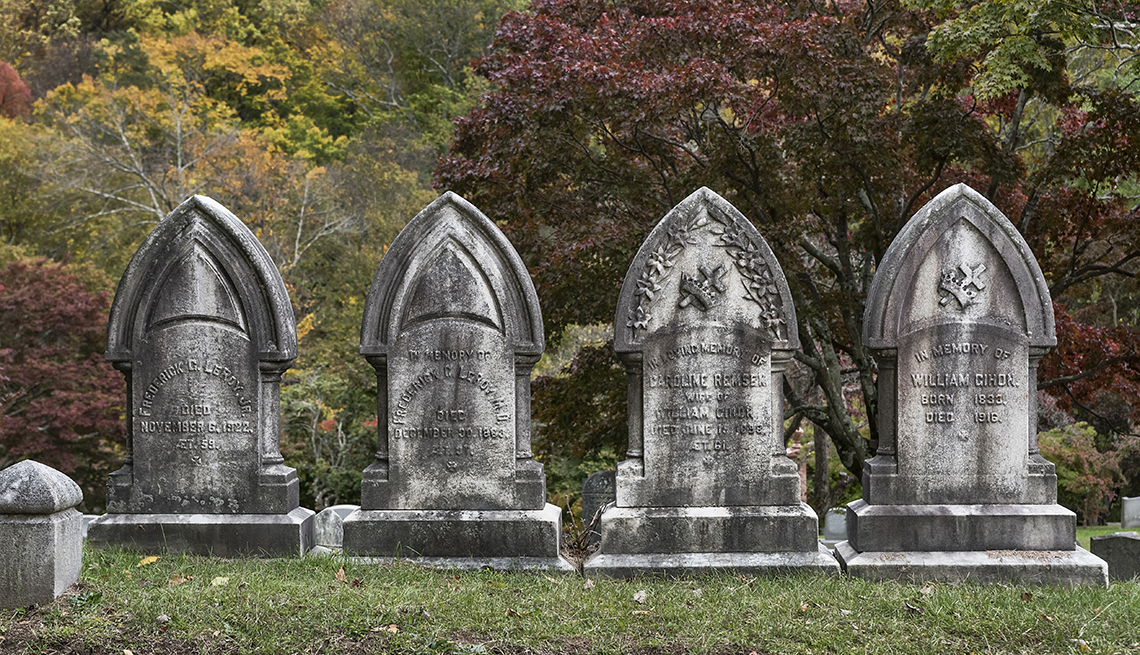 Cementerio en Sleepy Hollow, NY.