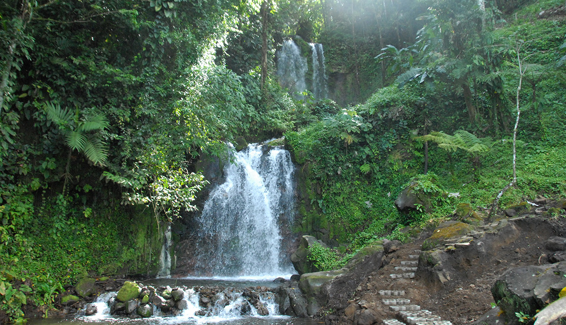 Cascadas de agua en Costa Rica