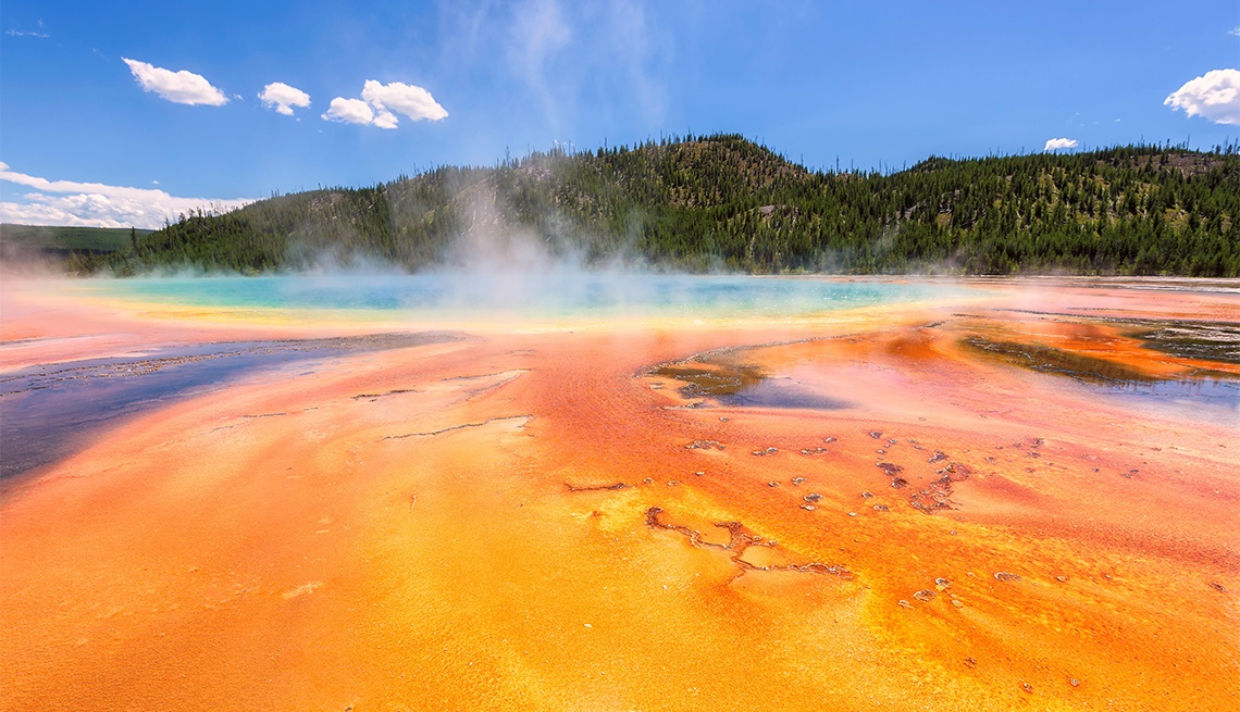 Grand Prismatic Spring,Yellowstone National Park Geyser Fine Art Photography,Ranch Wall Decor Wyoming Rustic Cabin Art,Montana Wilderness