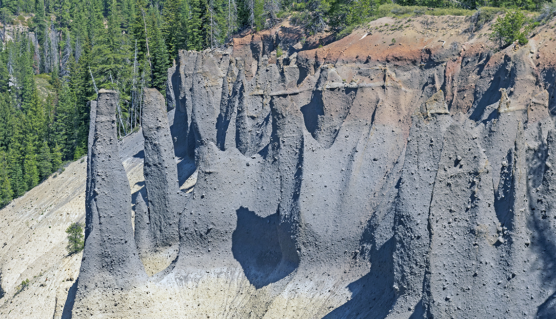 item 4 of Gallery image - Details on Volcanic Pinnacles in the Mountains in Crater Lake National Park
