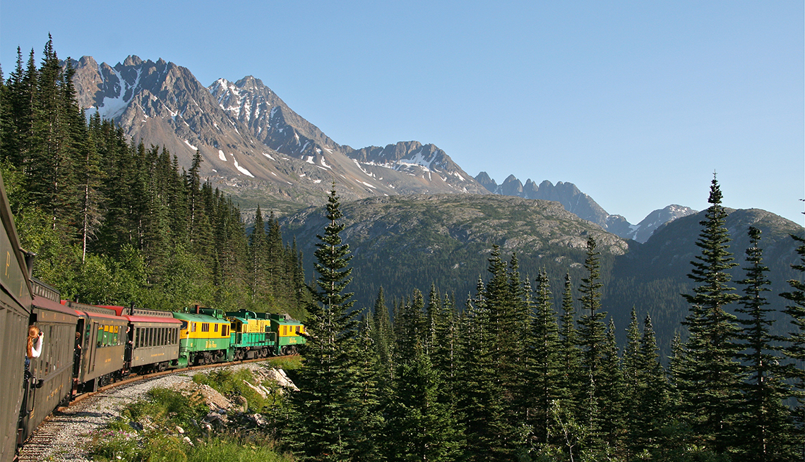 White Pass & Yukon train trip