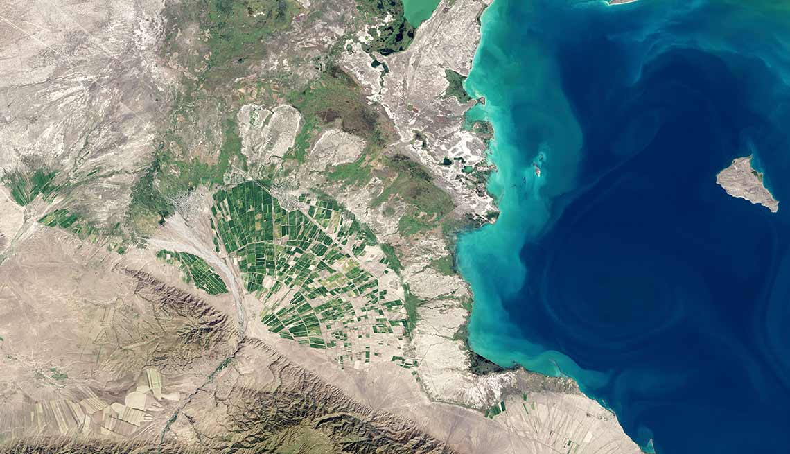 Imagen satelital de una parte del planeta tierra