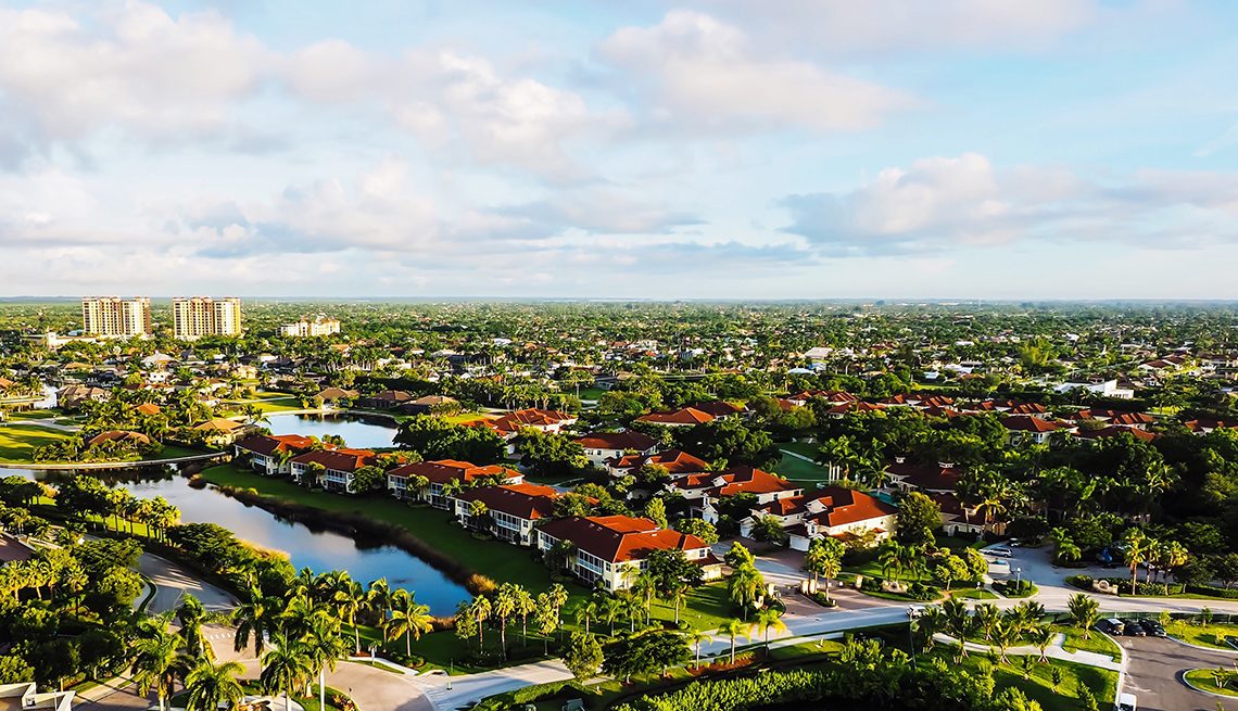 Aerial photo of Cape Coral, Florida
