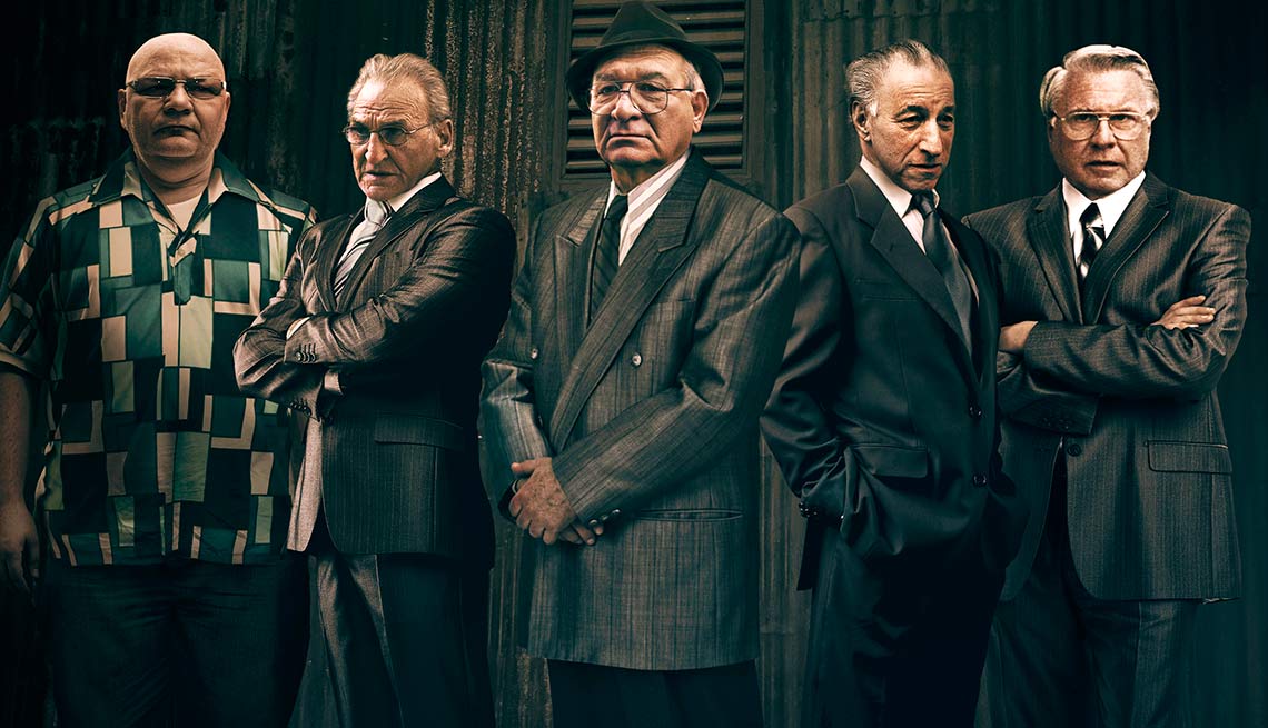 Oldfellas - A look at the aging of organized crime, through contemporary elderly, often ailing (or faking) alleged mob bosses either under indictment, on trial, serving sentences or otherwise involved. 