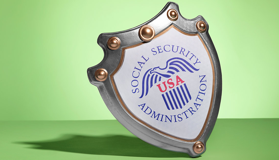 Placa con el logo del Seguro Social de Estados Unidos - Sácale provecho a tu jubilación