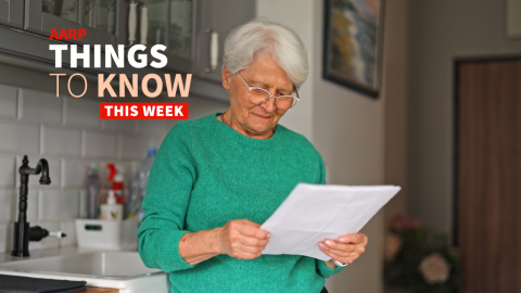 AARP Things to Know This Week A woman holding a paper