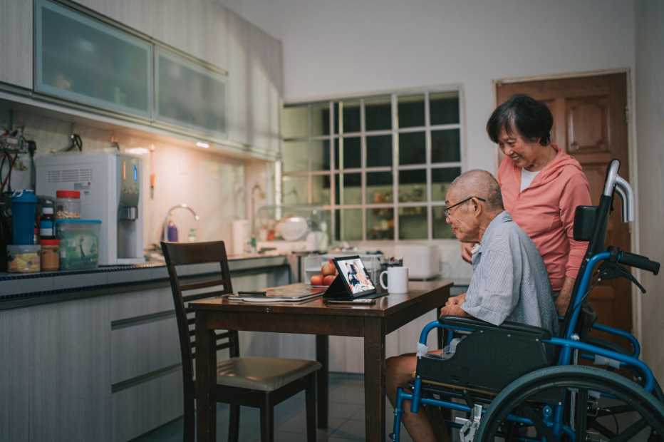 Man and his wife