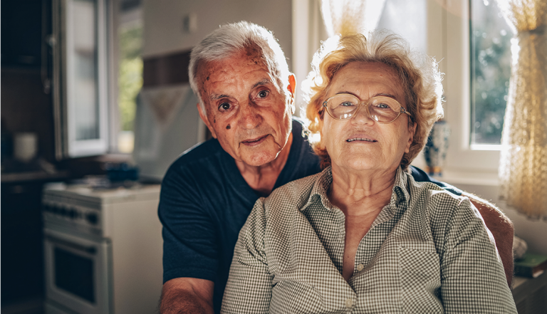Senior Couple in their home