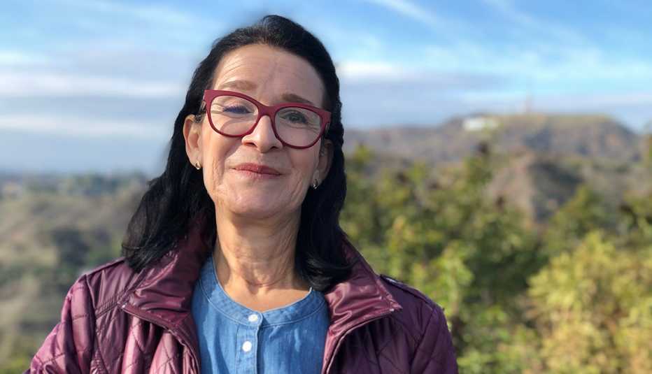 Norma Trevino posing in nature