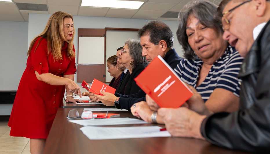 America Arevalo, a job coach at Youth Co-op in Miami, FL  on January 22, 2026. Photo by Jayme Kaye Gershen for AARP Foundation.
