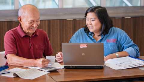 Tax-Aide volunteer Donna Ortega, participant, AARP Foundation, Washington, D.C. 