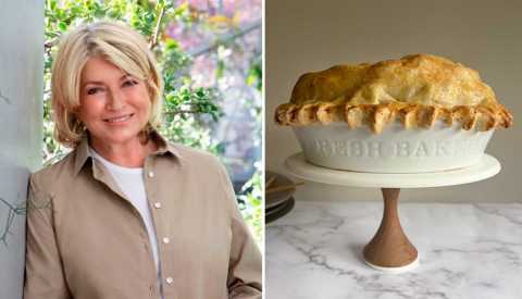 martha stewart and apple pie