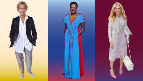 from left to right lauren hutton then viola davis then sarah jessica parker