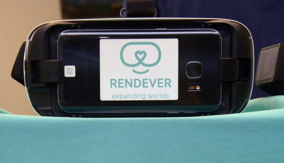A pair of Rendever goggles 