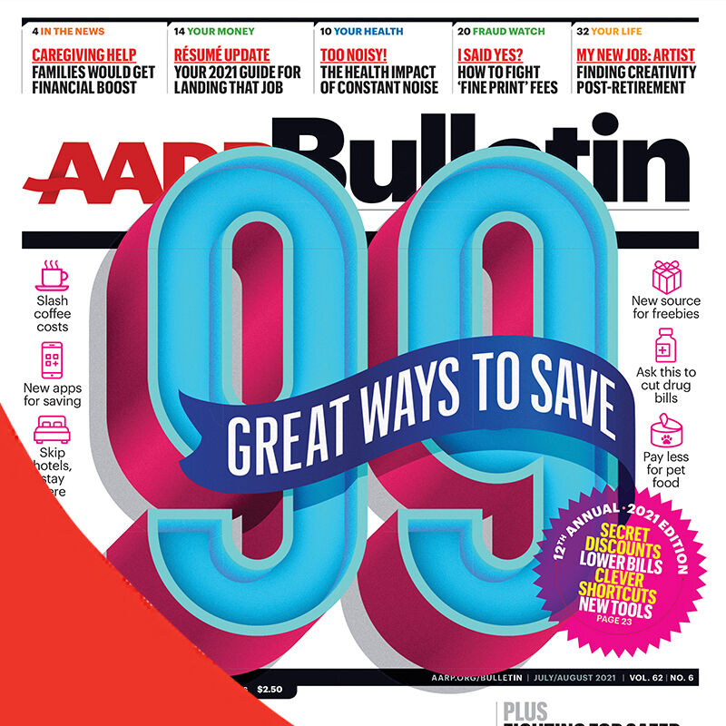 AARP Bulletin cover.