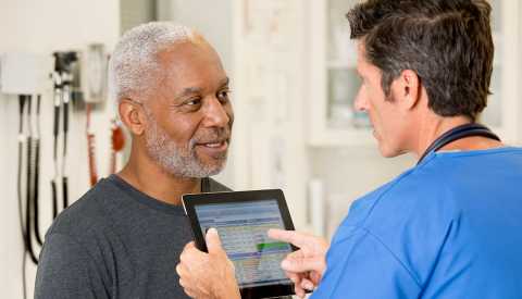 Doctor talking with a patient Doctor talking with a patient