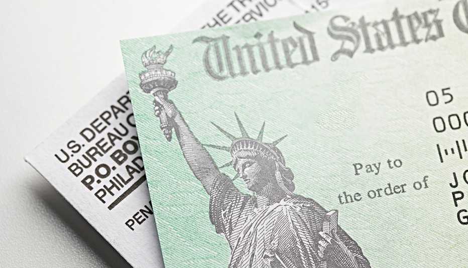 A green check on an envelope
