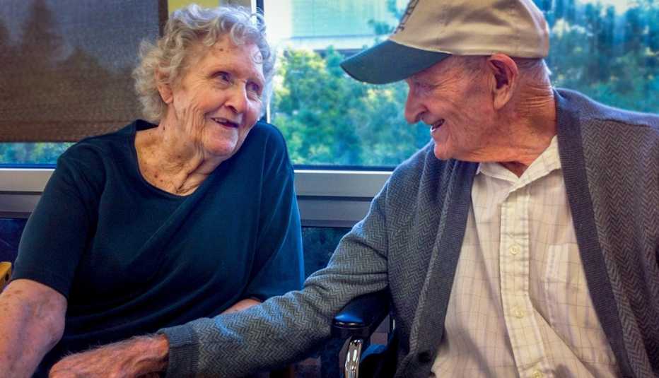 Gloria Single with her husband Bill. Gloria Single with her husband Bill.