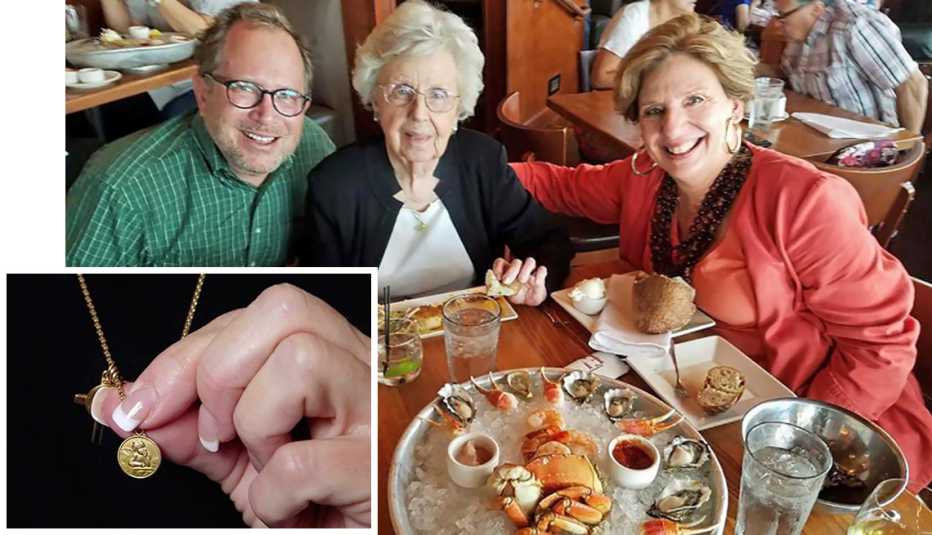 Shannon Dion on a cruise with her mother, Doris Gleason. Two months later Gleason died suddenly—and her angel pendant was missing.