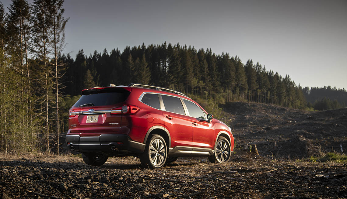 red Subaru Ascent