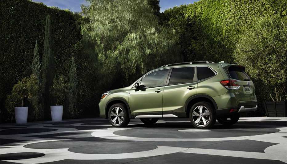 dark green 2020 Subaru Forester
