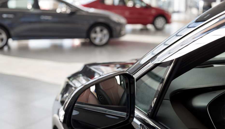 New cars at dealer showroom