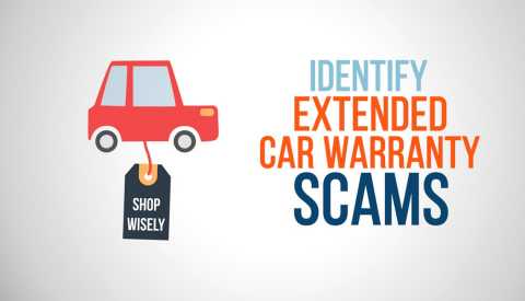 an illustration of a car with the words identify extended warranty scams an illustration of a car with the words identify extended warranty scams