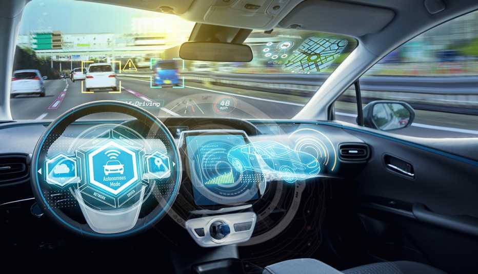 dashboard of self driving car