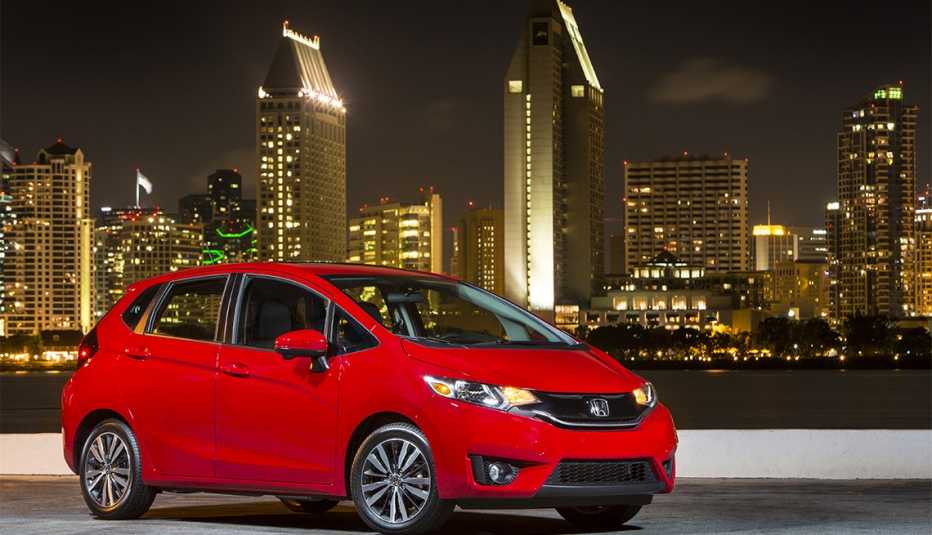 2016 red Honda Fit