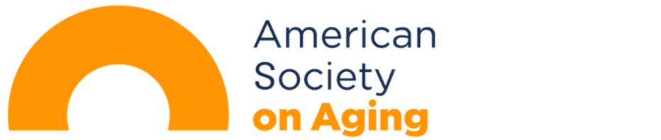 American Society on Aging logo with text that reads "American Society on Aging"