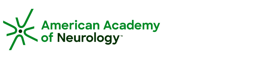 American Academy of Neurology logo with text that reads "American Academy of Neurology"