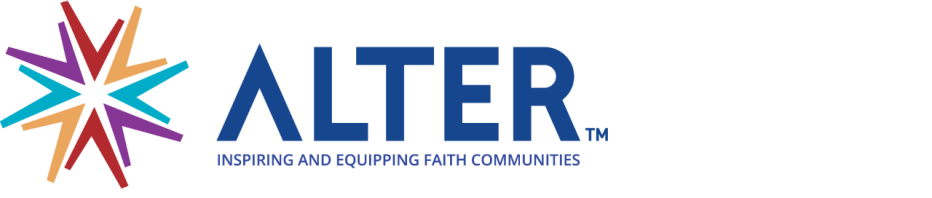 AlterDementia logo with text that reads "Alter" and "inspiring and equipping faith communities"