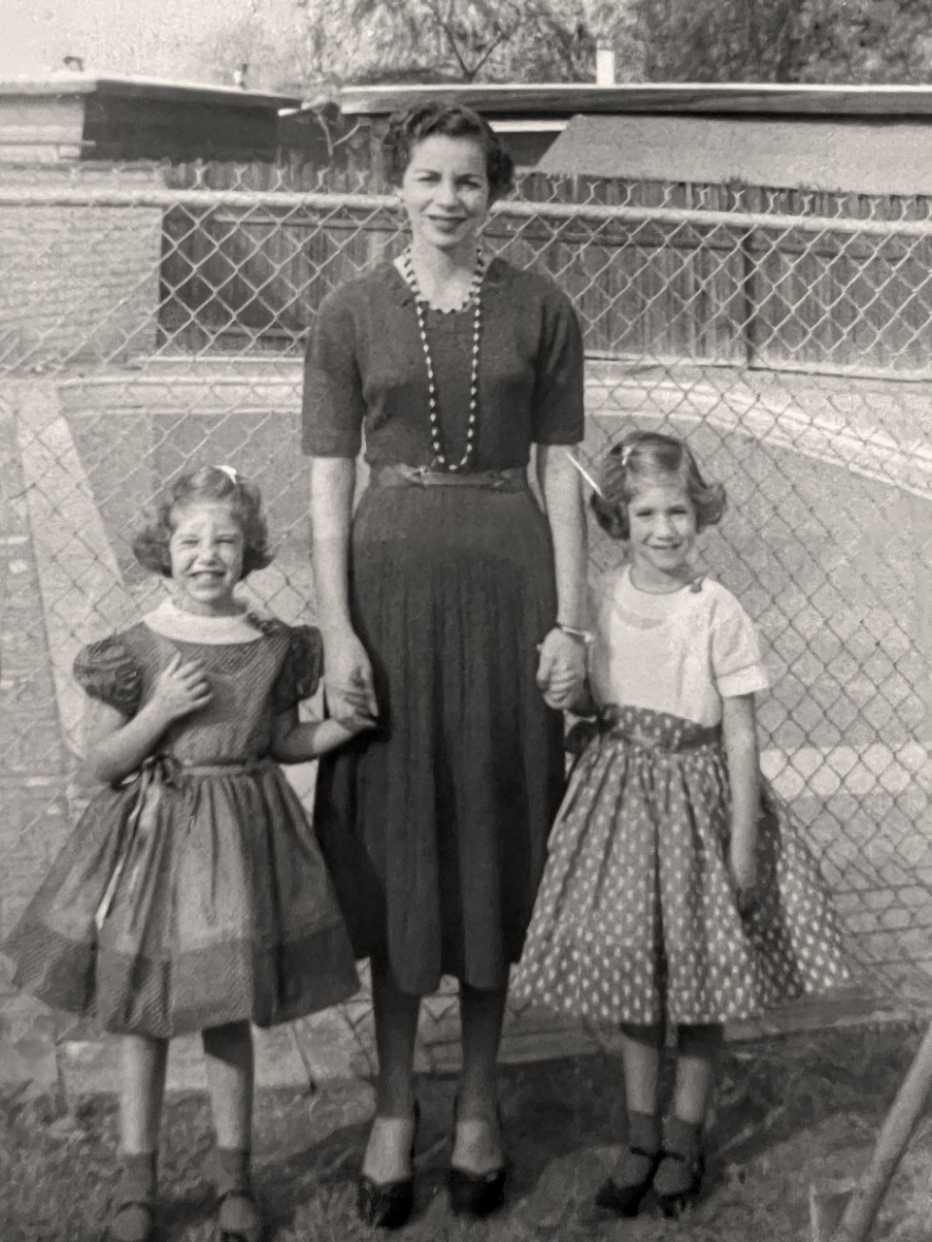 janie and her sister arlie with their mother janie and her sister arlie with their mother when they were younger