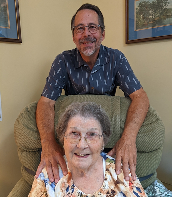 Robert Holder and his mother Dorothy