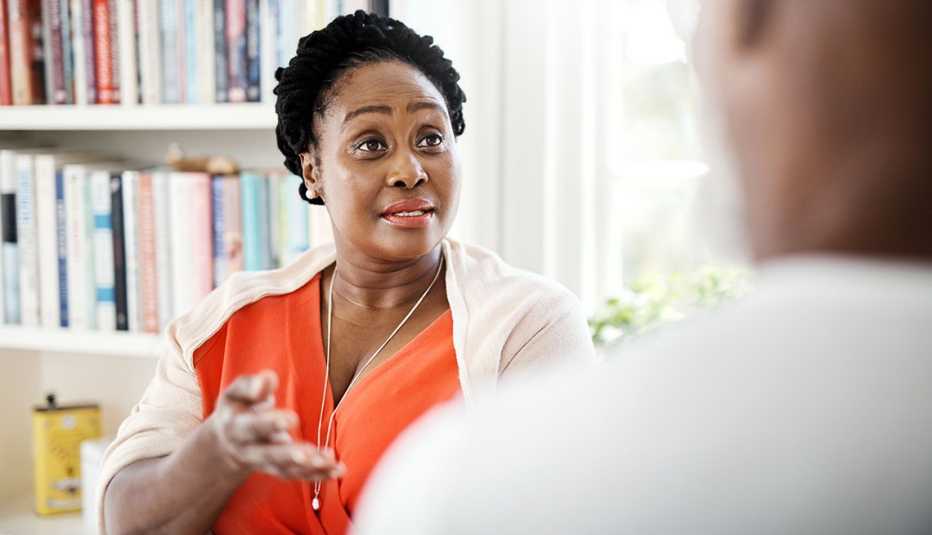 couple having a serious conversation