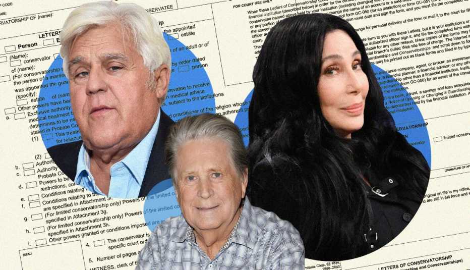 Jay Leno and Cher have applied to be a conservator for a family member. Beach Boys legend Brian Wilson's family applied for a conservatorship.