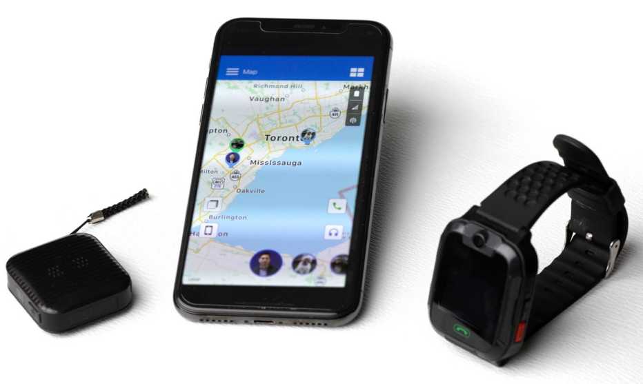 a smartphone a smatwatch and a tracker