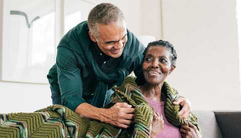 son visiting mother in retirement home son visiting mother in retirement home