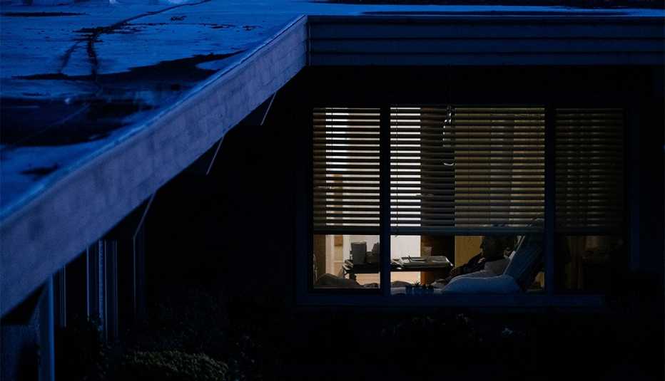  looking into a nursing home resident's window