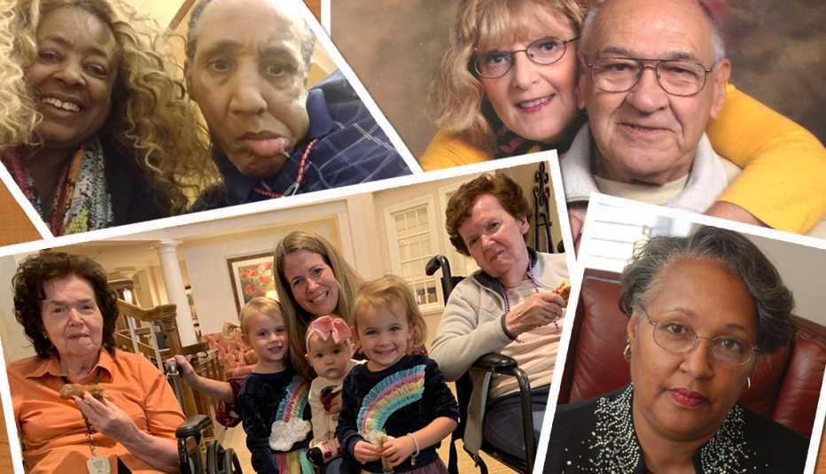 assortment of family photos 