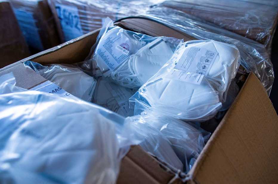 central warehouse for medical personal protective material