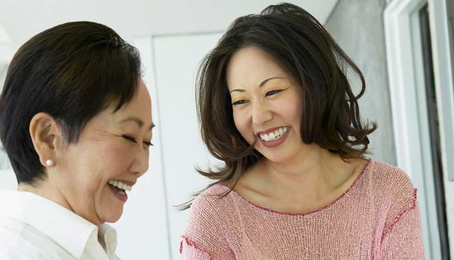 two woman a mother and adult daughter