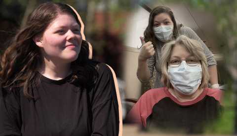 Carri Brown Caregiving for Her Mother a collage of a woman that is caregiving for her mother