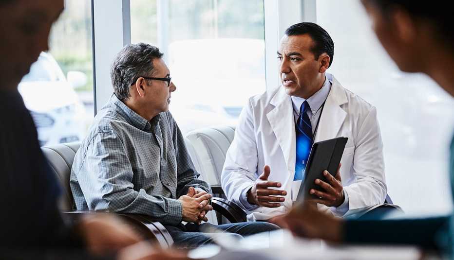 A doctor and a patient