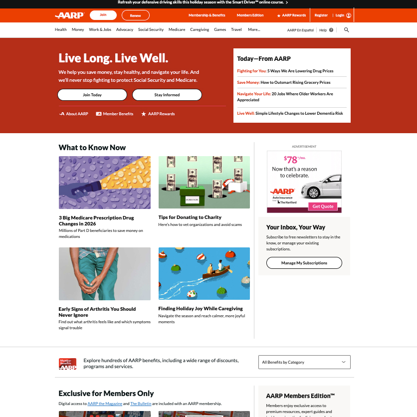 Personalized Homepage