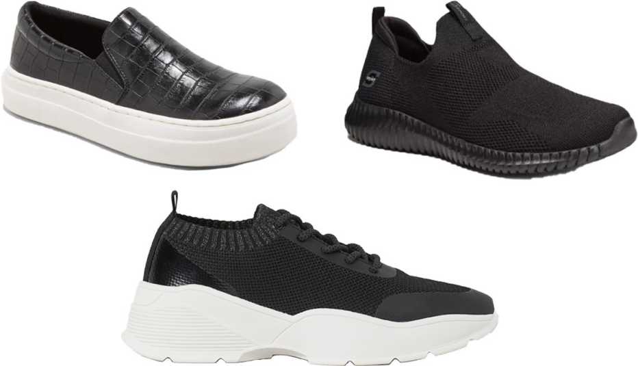 A New Day Womens Bibi Sneakers S Sport by Skechers Kendal Slip On Performance Athletic Shoes; H and M Fully Fashioned Sneakers